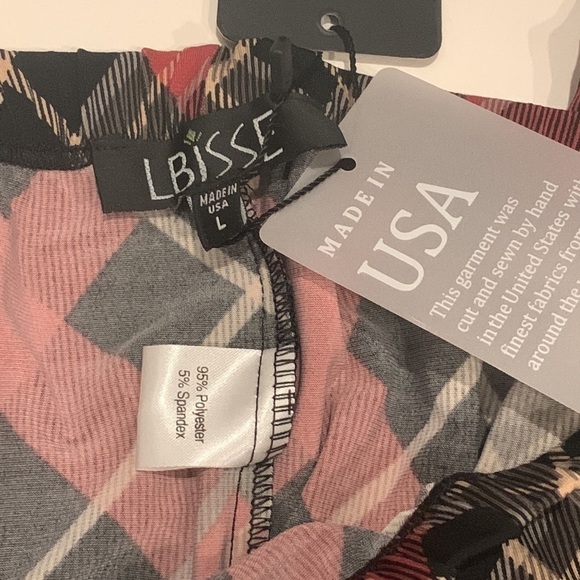 Red and Black, Tartan Plaid lLeggings Women’s and plus large BNWT - Picture 3 of 5